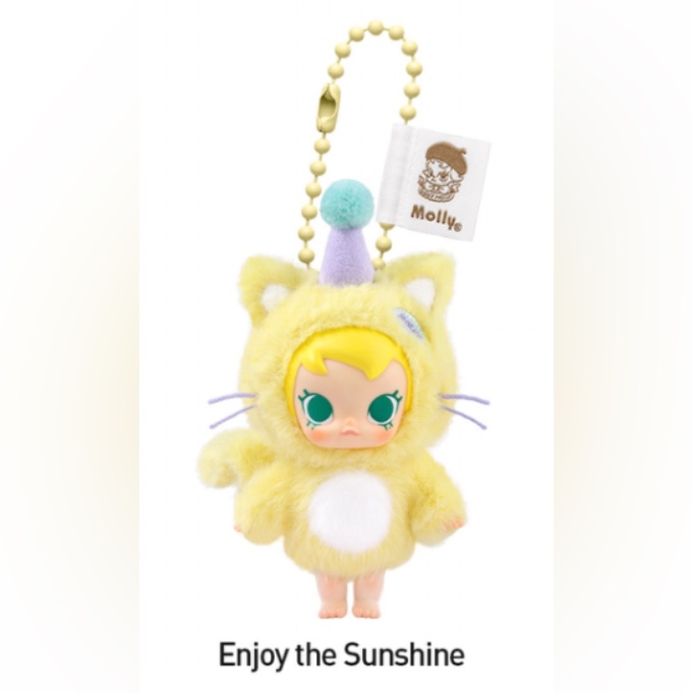 Baby Molly Pocket Friends Series-Vinyl Plush Pendant - Enjoy the Sunshine - NWT
